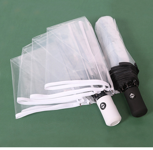 Transparent umbrella cartoon cute internet celebrity Xiaohongshu recommends transparent thickened umbrella for shooting students’ umbrella