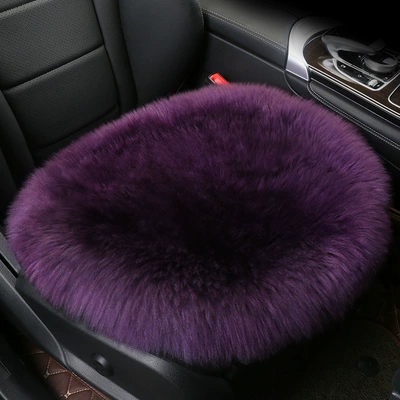 Winter Cushion Plush Cushion: Wool pad - wool-integrated-pad-square-pad-violet