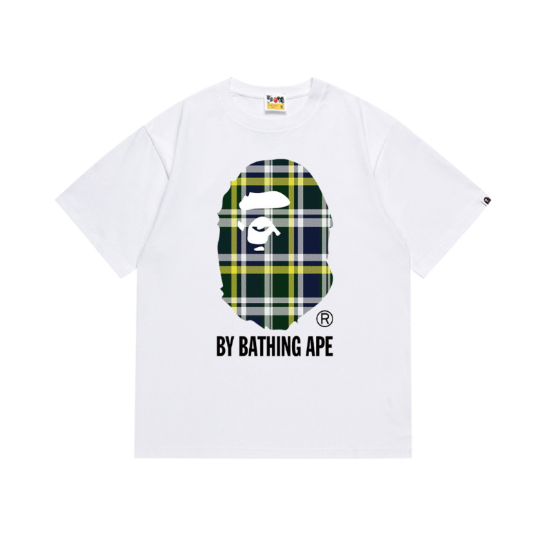 国境を越えた売れ筋BAPE X Miami International MIAMIジョイント漫画男女同型半袖スポーツTシャツトレンディブランド|undefined