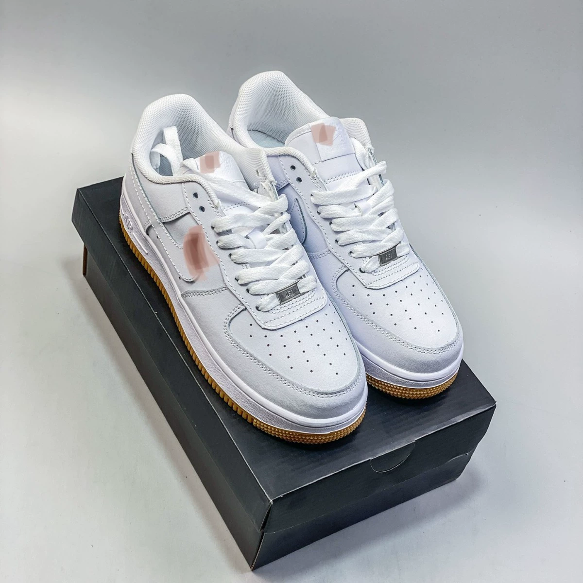 Af1 07Low Air Force One White Shoes Men's Low-Top Versatile Thick-Soled Heightening Casual Sports Sneakers Putian