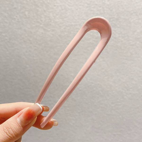 U-shaped bun-pink M4-053