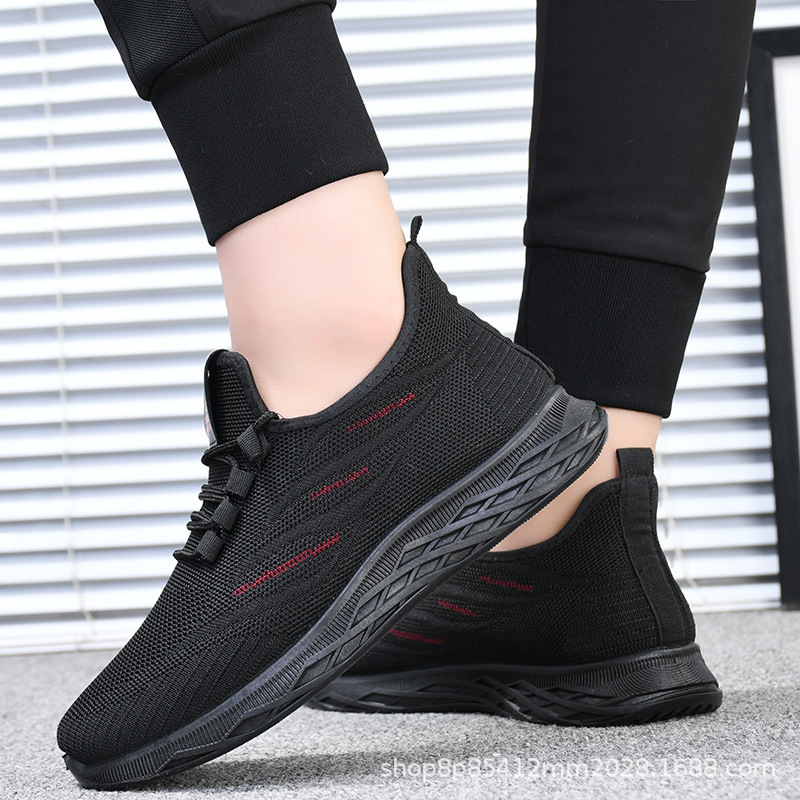 winter insulated keep warm non-slip black shoes for leisure