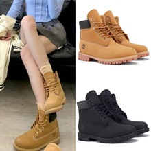 天伯伦情侣款复古马丁靴秋冬季轻便休闲鞋踢不烂靴子户外高帮靴