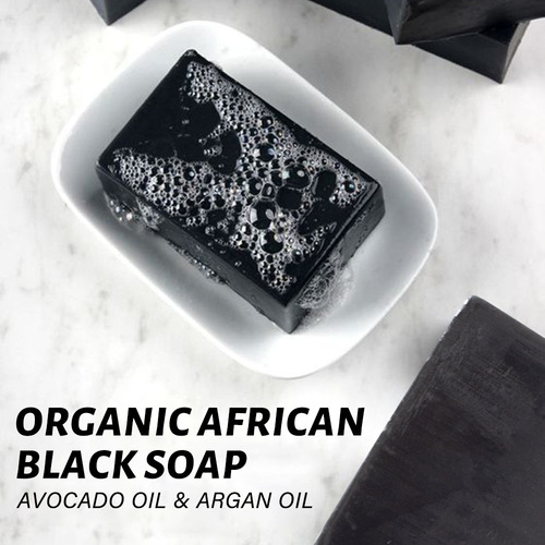 Cross-border Shea Argan Glycerin African Black Soap Cleansing Oil Control Handmade Soap Wholesale Handmade Soap
