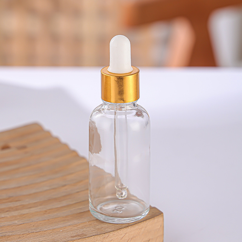 供应透明蒙砂玻璃精油瓶胶头滴管瓶精华液瓶多种规格化妆品瓶批发|undefined
