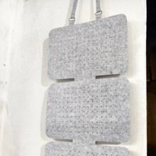 发卡耳钉耳环收纳挂袋毛毡收纳架壁挂式易收纳易插孔展示收纳