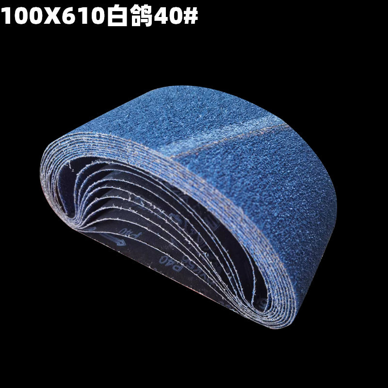 Cinturón abrasivo máquina de cinturón pequeño especial 610 cinturón abrasivo pulido cinturón de cerámica pulido arena roja arena azul al por mayor