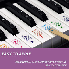 Wholesale 88-key colorful piano sticker piano key stickers piano keyboard stickers 61-key electronic keyboard stickers