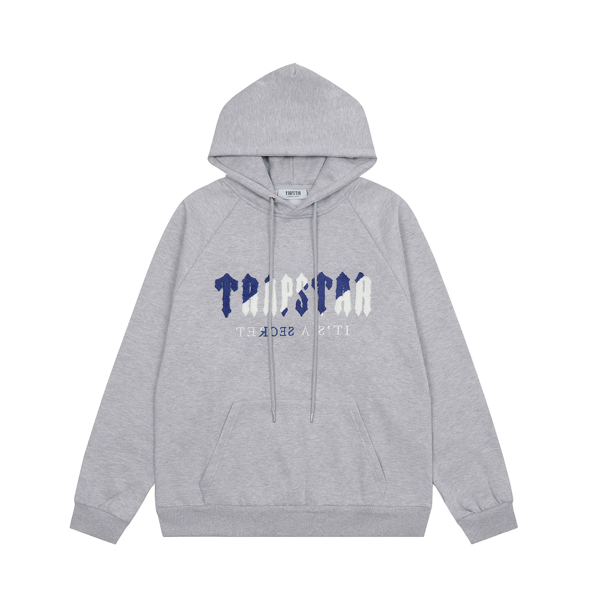 23ss otoño e invierno europeo y americano marca de moda carta toalla bordado forrado de lana hombres y mujeres pareja traje casual Comercio exterior al por mayor