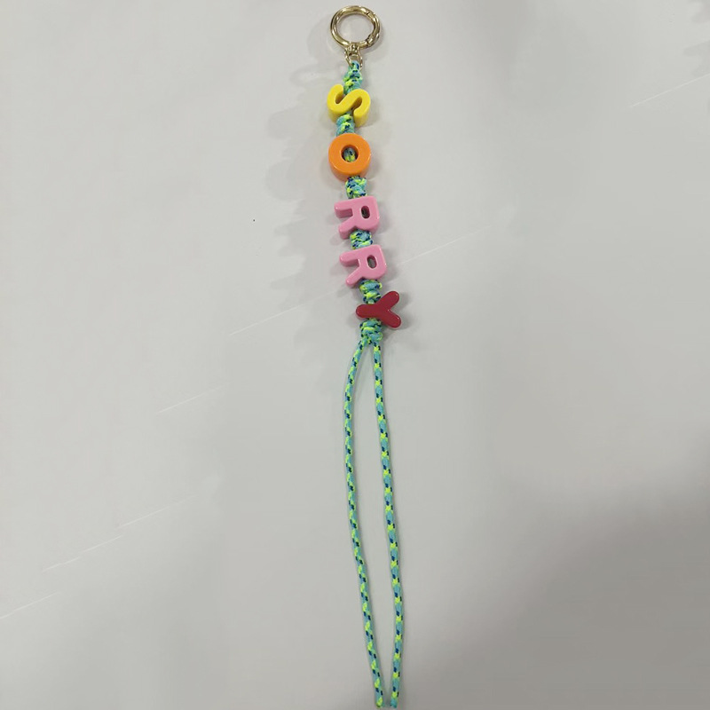 22g Weight Bag Charms Bag Accessories Type 1 Piece Quantity Daily Occasion Acrylic, rope Material Vocabulary Words/Name Pattern Casual, Simple Style Style 1 Piece Acrylic Rope Vocabulary Words/Name Bag Charms 8