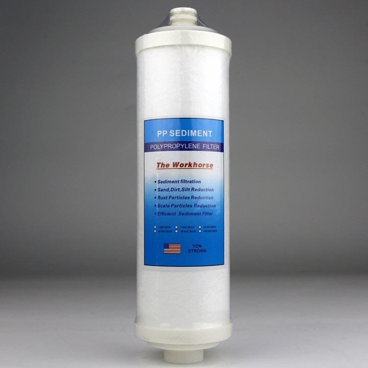 Venta al por mayor de 10 pulgadas de enchufe universal purificador de agua elemento de filtro engrosado libre de esqueleto de alta calidad plug-in PP elemento de filtro de algodón