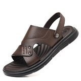 Летние босоножки, кожаные тапочки, пляжная обувь