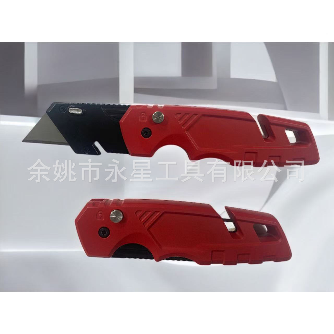19MM折叠刀T型刀片电缆剥皮刀工具折叠美工刀带皮带扣