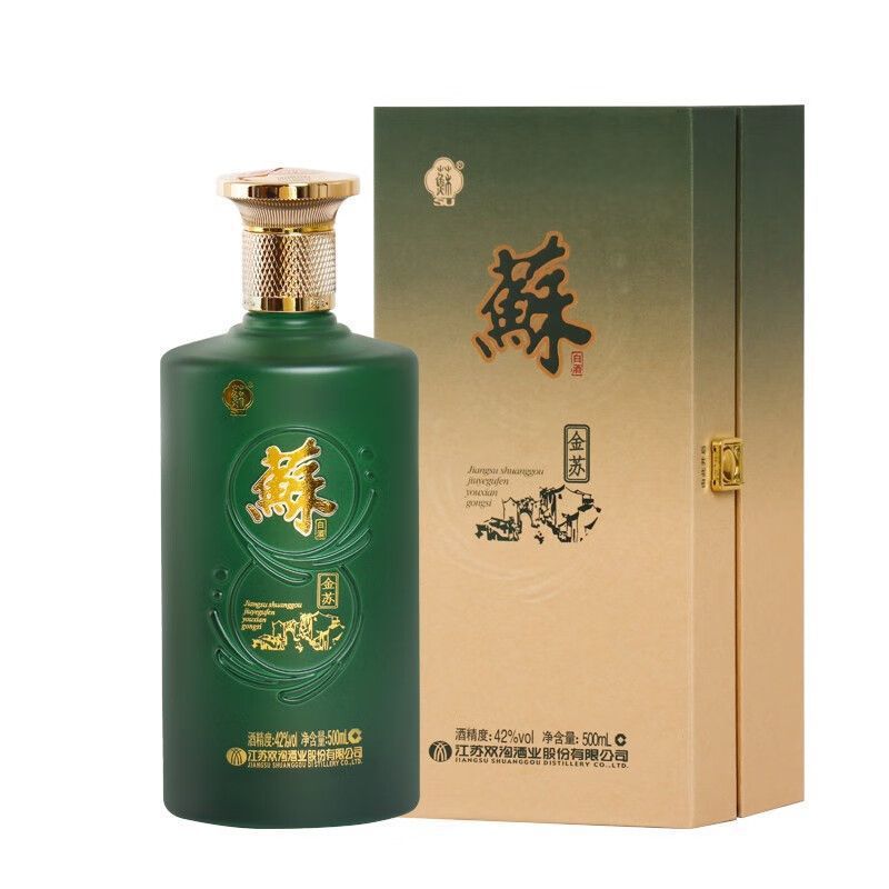 双沟苏酒金苏42度500mL 单瓶装绵柔浓香型白酒商务宴请酒水