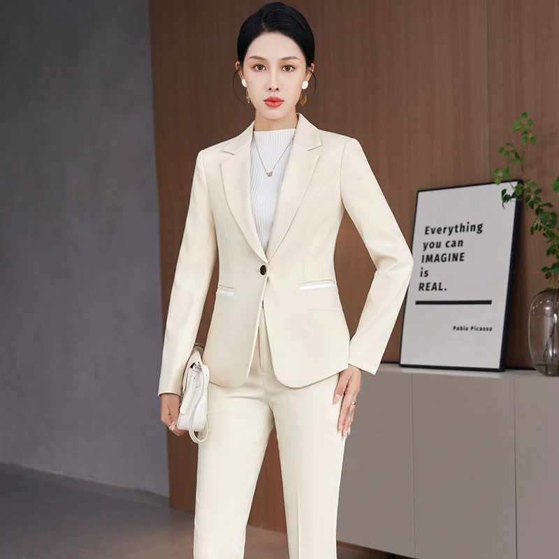 Set for work, fashionable classic suit jacket, 2023, Korean style, bright catchy style