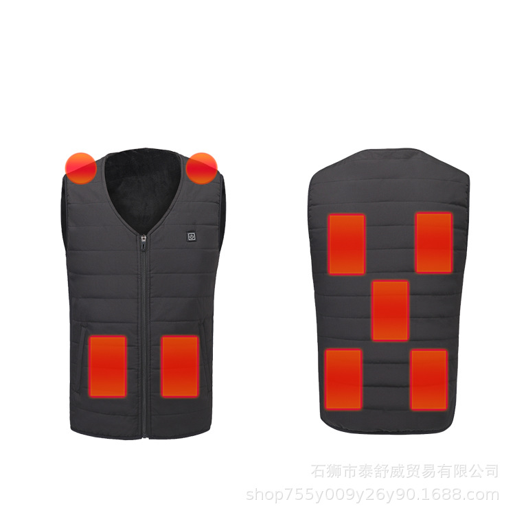 El nuevo 2024 fabricante mayorista de calefacción eléctrica inteligente chaleco de nueve zonas temperatura constante chaleco de calefacción eléctrica de nueve zonas ropa de calefacción