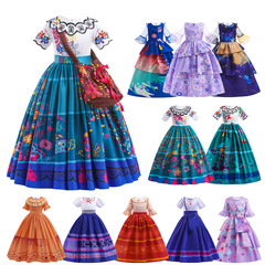 2023跨境新款魔法滿屋 Encanto公主裙 帶包節日表演禮服kidsdress