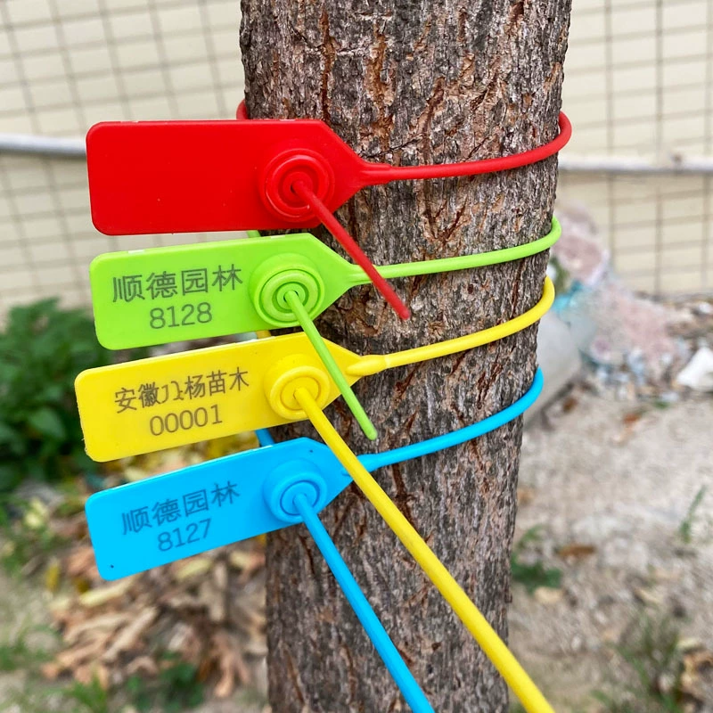 Индивидуальная пряжка с номером рассады сада Одноразовый пластиковый ремешок с уплотнением Рыболовная этикетка Логистика Удлиненная пряжка с уплотнительным замком