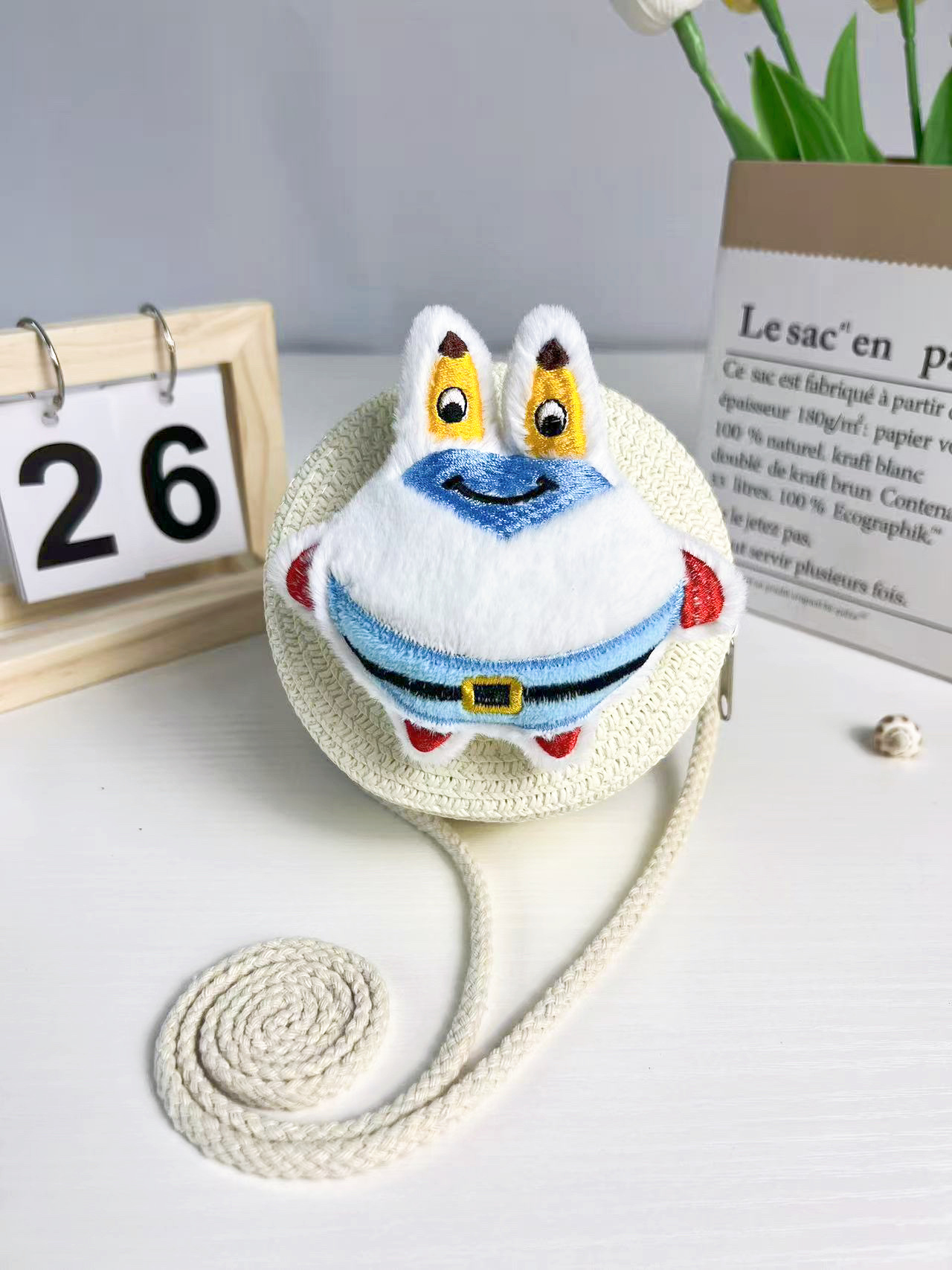 밀크 화이트 크랩 L 보드
