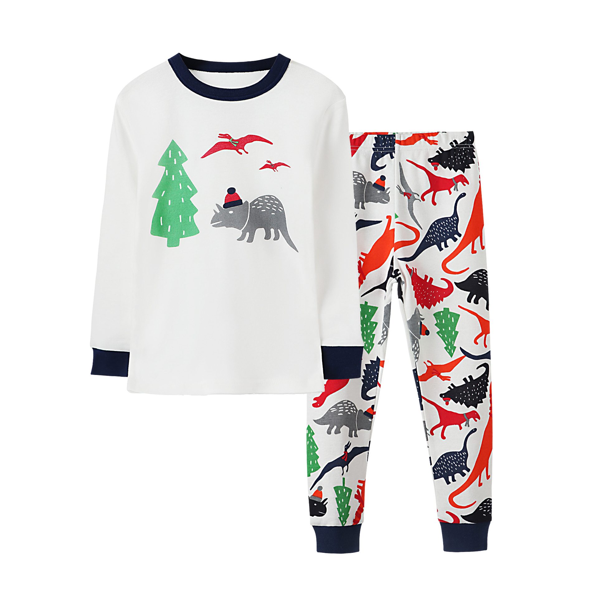 Europa y América de la historieta de los niños homewear pijamas ropa interior de algodón para niños traje de Niños y Niñas Ropa de Otoño de manga larga