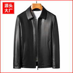 ENOPANI | ハイエンドメンズエコレザージャケットラペルレザーコート紳士服工場卸売 | 薄くて厚いオプション 2335