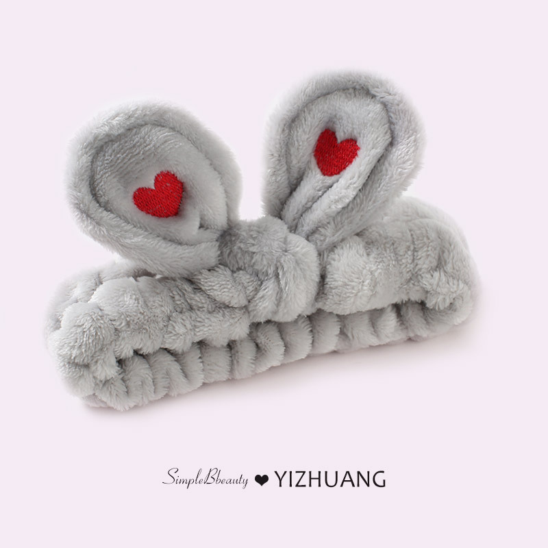 Máscara especial de banda de cabello de restricción simple de banda de cabello de lavado de la cara de mujer pinza de cabello rojo en línea 2025, nuevo toque de cabello otoño invierno