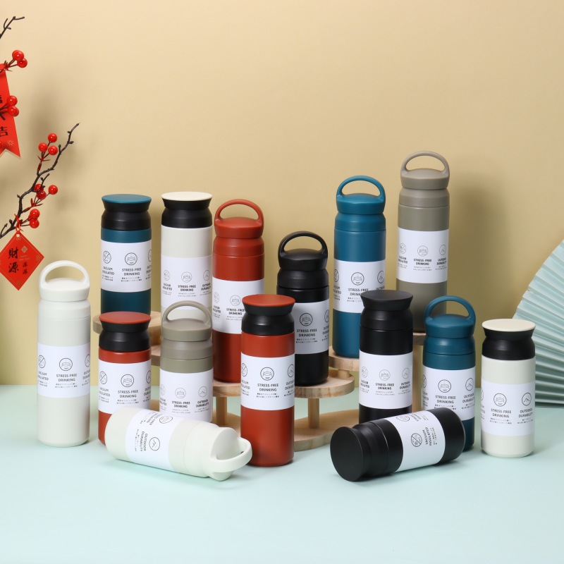 New Japanese-Style Element Cup 304 Stainless Steel Thermos Cup Outdoor Portable Mug Simple Business Gift Water Cup New Japanese-Style Element Cup 304 Stainless Steel Thermos Cup Outdoor Portable Mug Simple Business Gift Water Cup