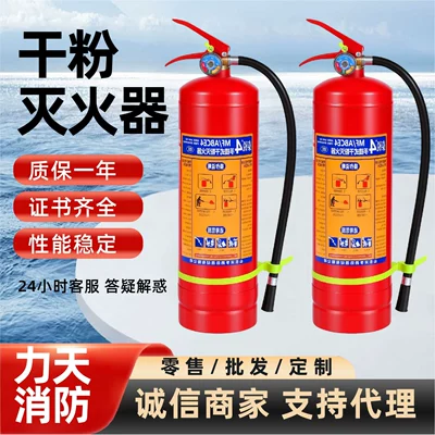 Dry powder fire extinguisher for home, Vehicle fire extinguisher