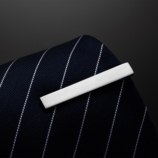 Silver and Gold Tie Clip with Hollow Design for Men's Business Formal Wear Tie Accessory Gift for Men and Women Trendy Pin