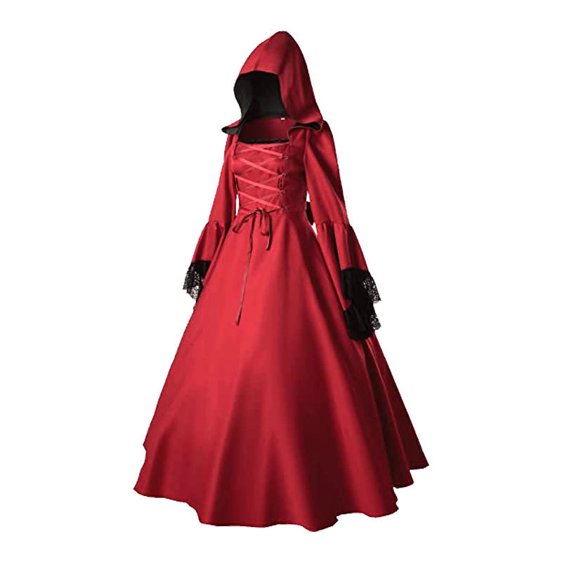 欧米の大きいサイズのゴシック式の長いスカートのルネッサンスのcos服のハロウィンの舞踏会のコスプレの服装の現物|undefined