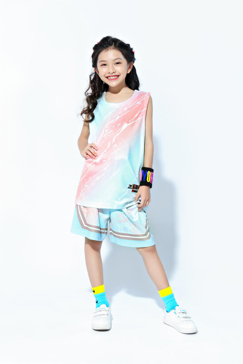 Gradient Basketball Uniform Suit for Men and Women, Game School Uniform, Training Vest, Jersey with Printable Logo B211