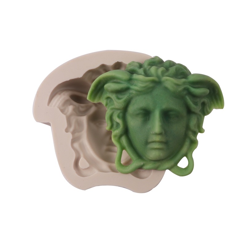 En stock Medusa Avatar molde de pastel de silicona Fondant chocolate molde de silicona DIY aromaterapia molde de yeso