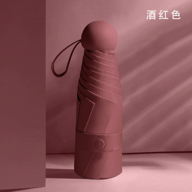 Umbrella solar-powered, small capsule, increased thickness, sun protection, UF-protection, gradient