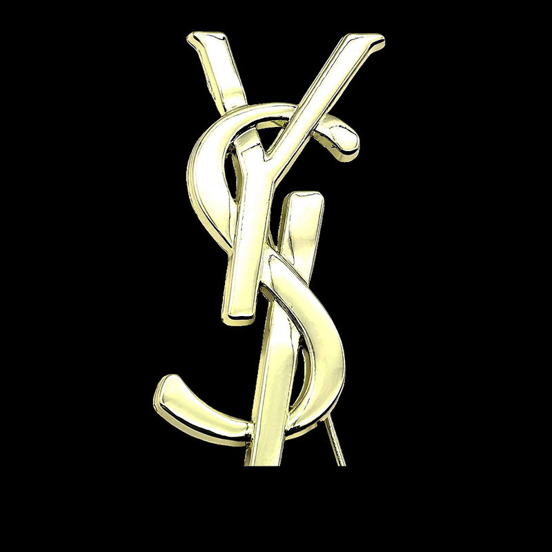 古金古银杨树L胸针百搭毛衣卫衣西装领针合金材质铜针铜扣|undefined