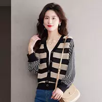 Autumn knitted cardigan, sweater, jacket