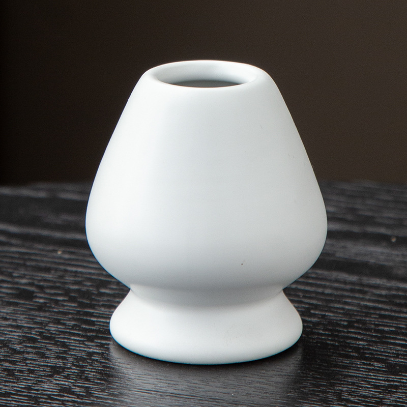 Juego de cuatro piezas de ceremonia del té de matcha, jaula de té de Baiben, tazón de té de pie, juego completo de combinación japonesa, té de punto, accesorios de jaula de té