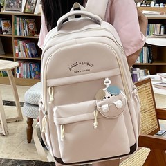 小中学生向けの新しい和風の高見えランドセル、カジュアル、シンプル、軽量、通勤、多用途、大容量のバックパック