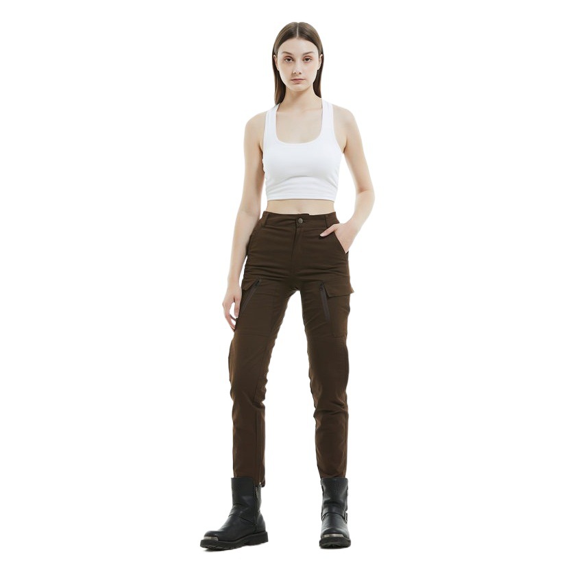 Pantalones de montar motocicleta olero Caballero retro overoles Slim motocicleta anti-caída pantalones alargados equipo de protección