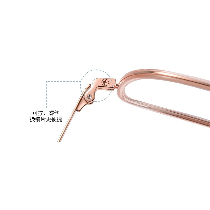 2022 nuevos vidrios de titanio puro marco Fashion Square marco R2318 hombres y mujeres pueden coincidir con la miopía multi-placa gafas lisas