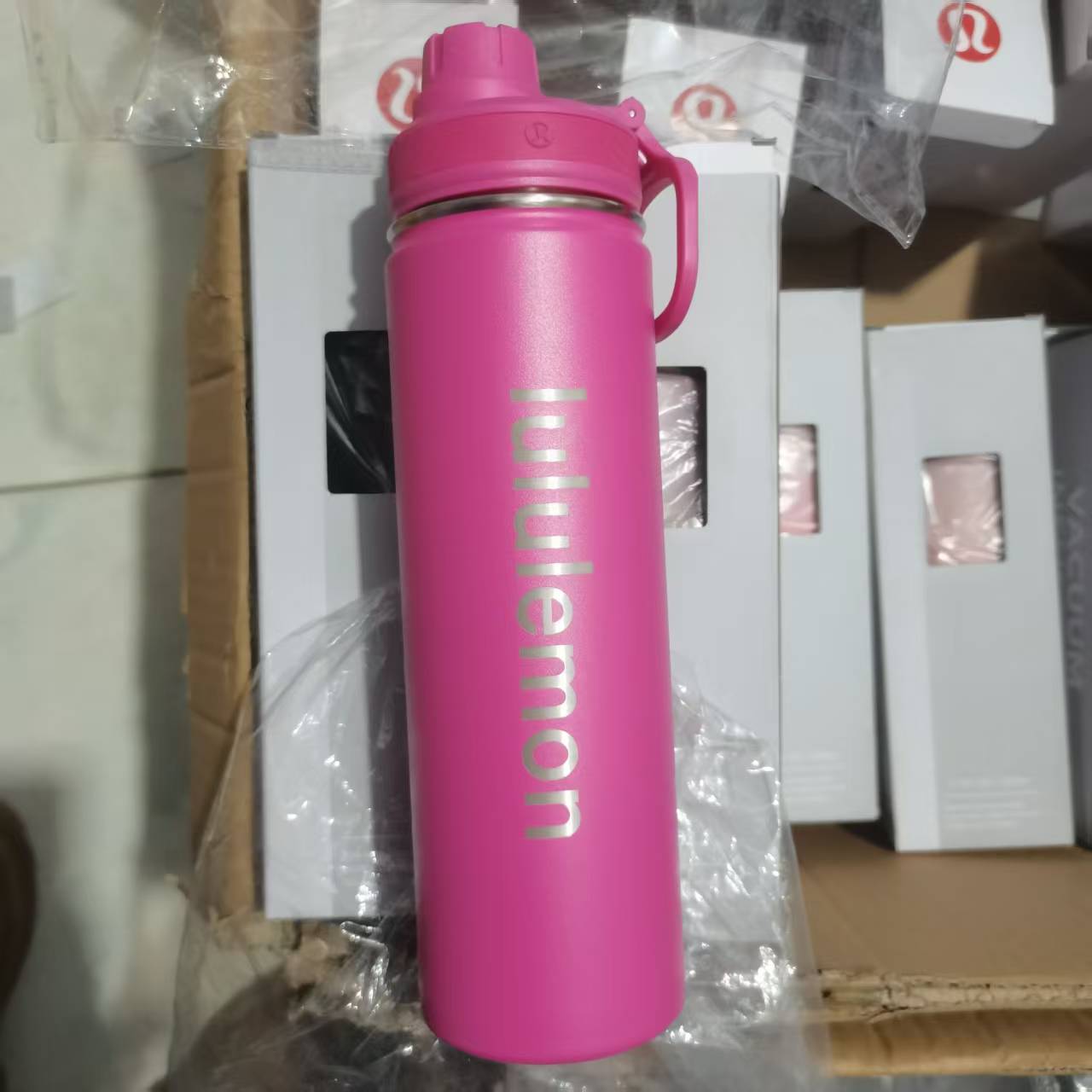 Termo de Acero Inoxidable 304 de Doble Capa con Diseño Antiderrames LULU de Amazon, 710 ml