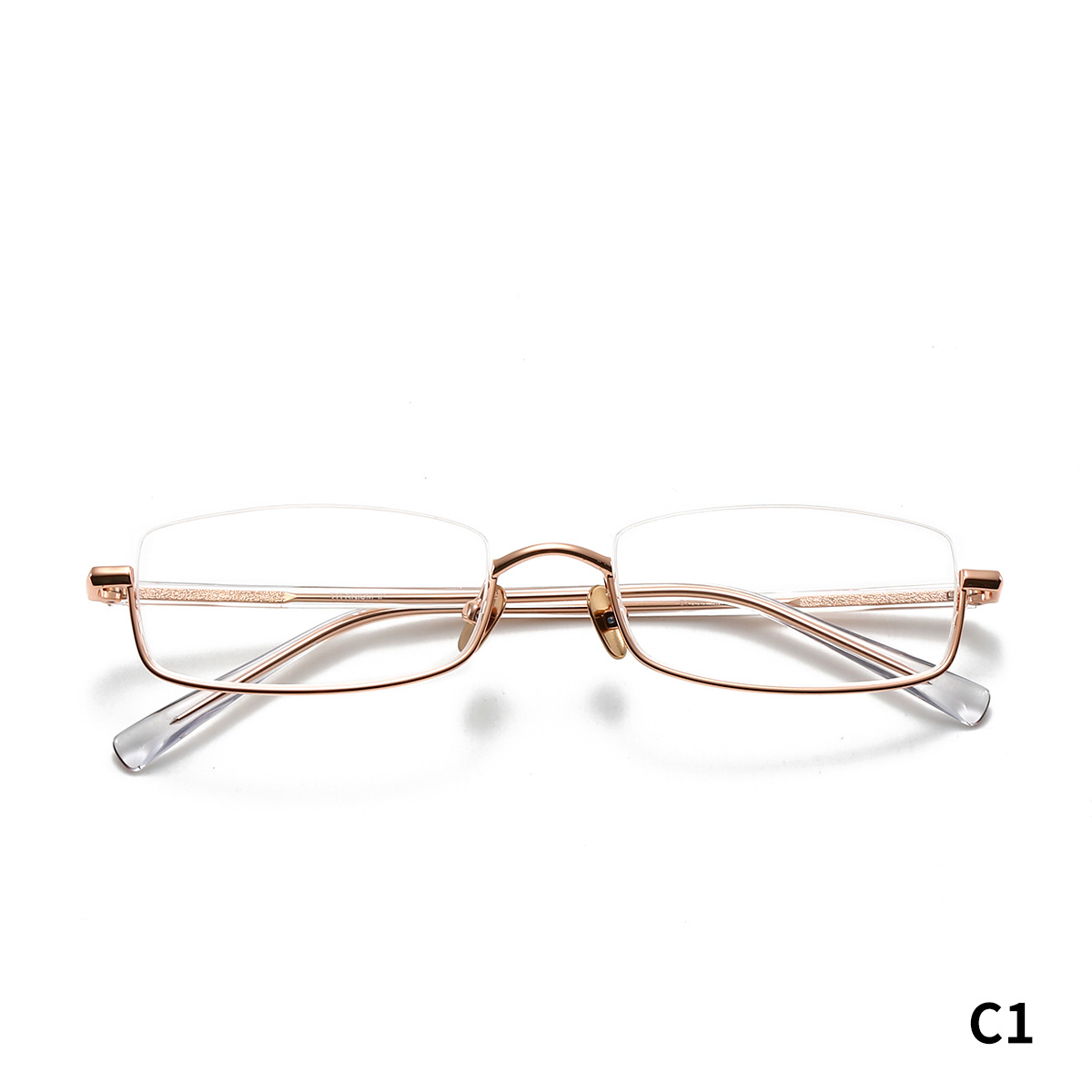 STUDIOMUKU gafas de madera cool marco de gafas de mujer cómodo medio marco de gafas retrógrado marco de gafas de hombre
