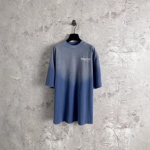 Correct Version High Version B Brand 25Ss New Cola Print Distressed Washed Short-Sleeve T-Shirt Unisex