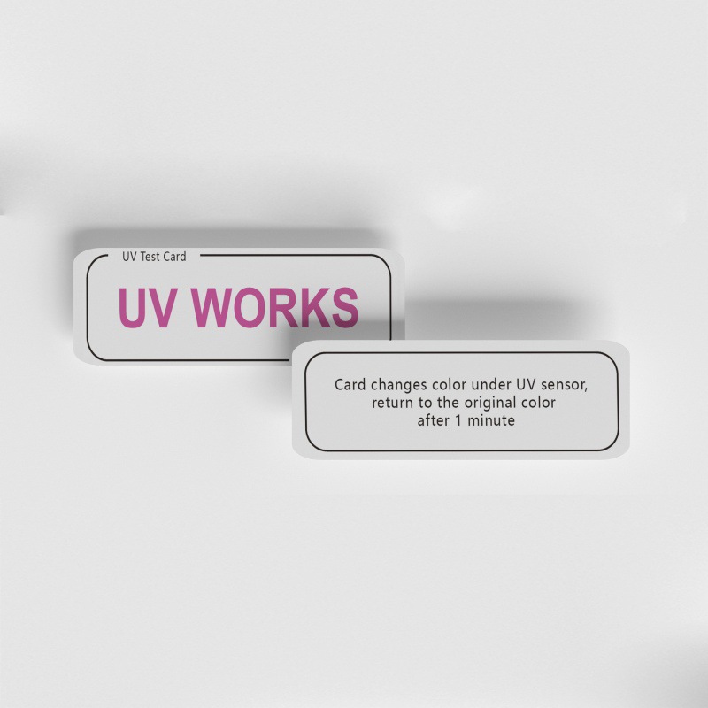 Ultraviolet lamp sterilization and disinfection test card uvc test…