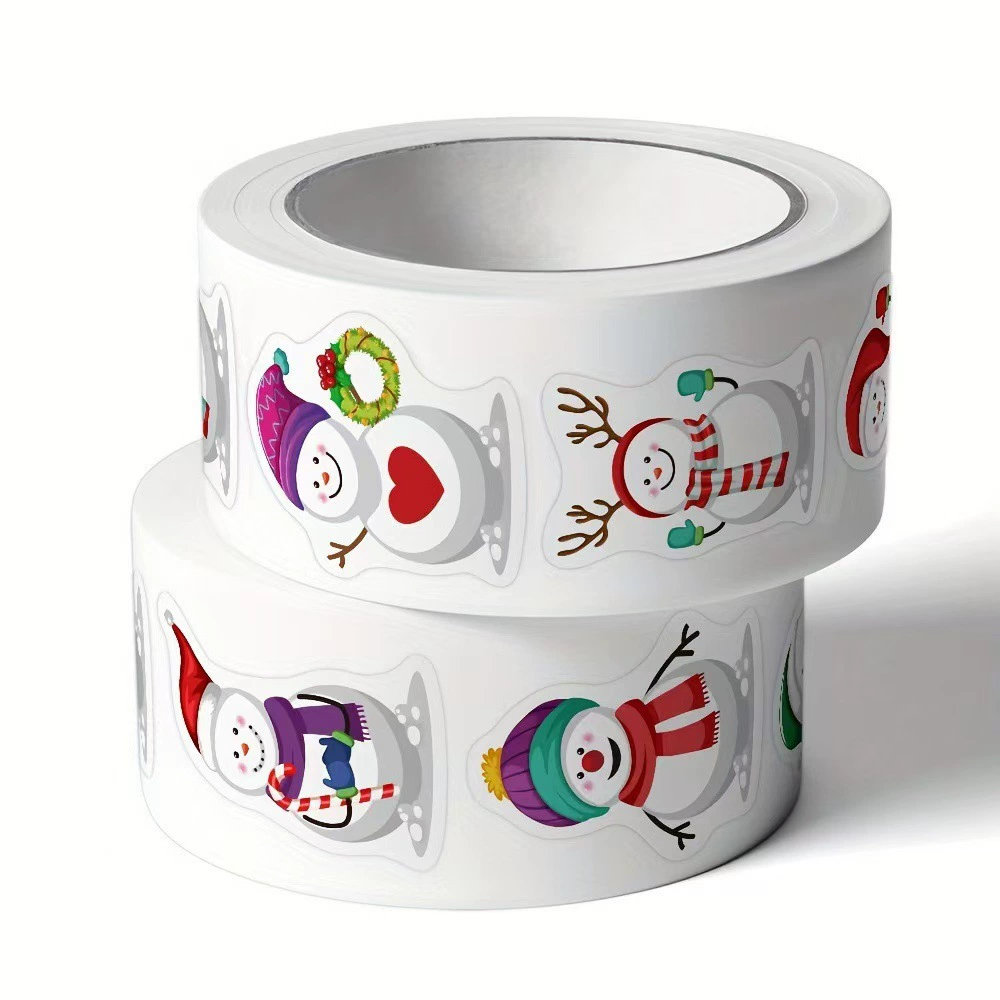 Трансграничные новые рождественские наклейки в форме рождественский снеговик чемодан ноутбук граффити ручной счет diy декоративные наклейки