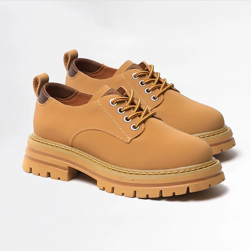 Весна 2023 новые маленькие кожаные туфли из воловьей кожи в британском стиле, женская обувь, универсальные лоферы, однослойные туфли на плоской подошве 6816