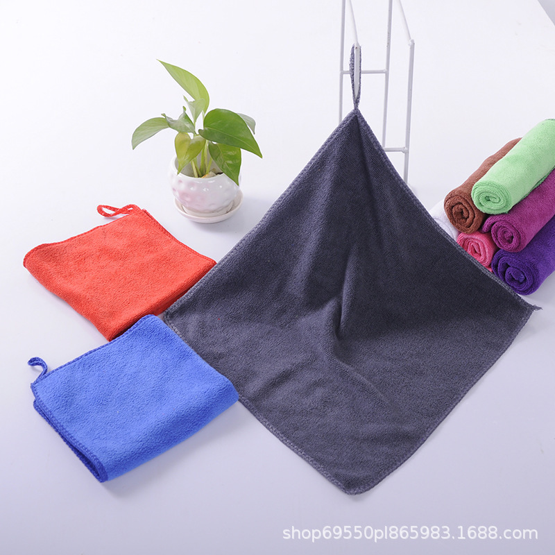 Wholesale 300g Housekeeping Cleaning Special Small Square Towel Thickeneded Towel Microfiber Housekeeping Cleaning Dish Towel