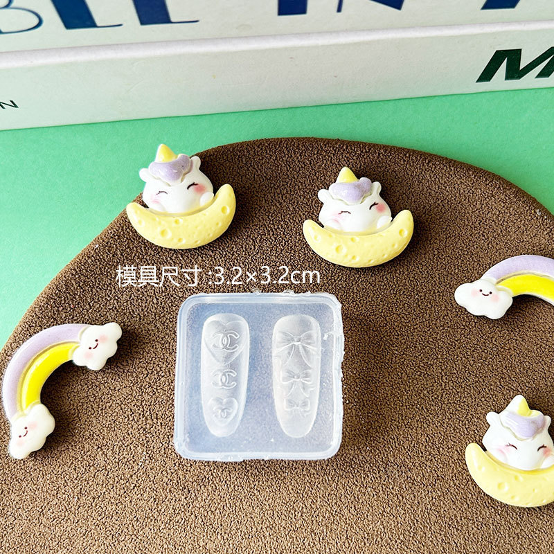 漫画弓ネイルアートデコレーションシリコーン型三次元レリーフ DIY 接着剤 UV 接着剤彫刻型交換モデル|undefined