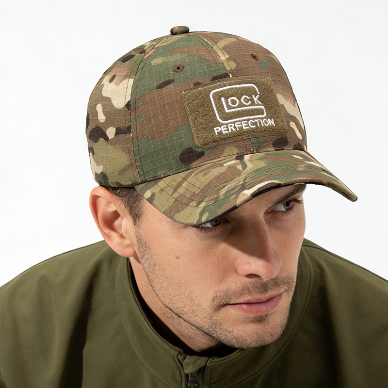 GLOCK Tide GLOCK disparar sombrero de béisbol masculino camuflado sombrero de bordado de deportes al aire libre sombrero táctico del ejército