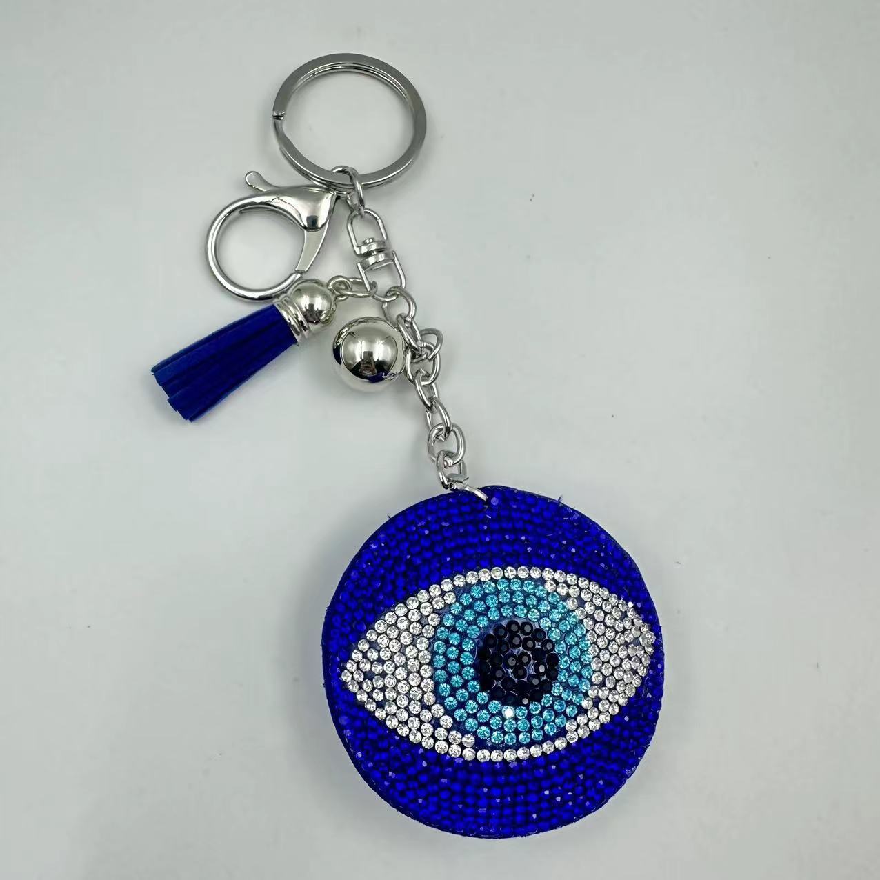 Transfronterizo diamante ojo ojo del diablo llavero colgante bolso bordillo azul Farmati colgante ojo malvado