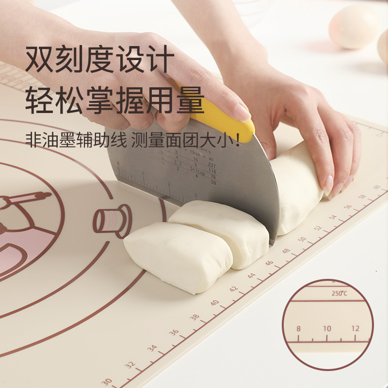 Silicone Kneading Mat Food Grade Silicone Panel Baking Kitchen Rolling Mat Thickened Kneading Mat Dropshipping